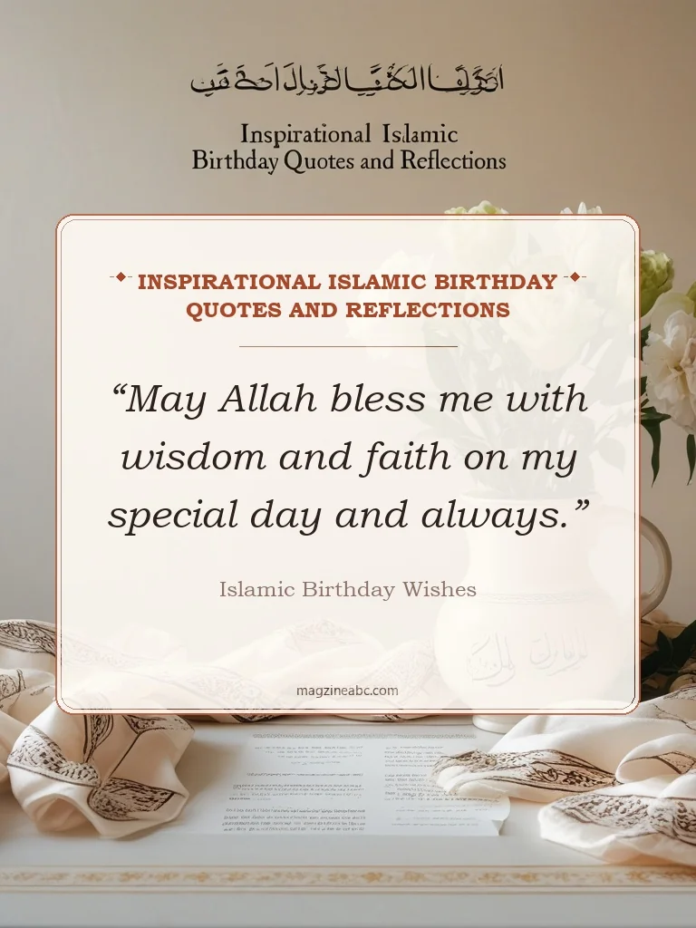 Inspirational Islamic Birthday Quotes and Reflections - Islamic Birthday Wishes