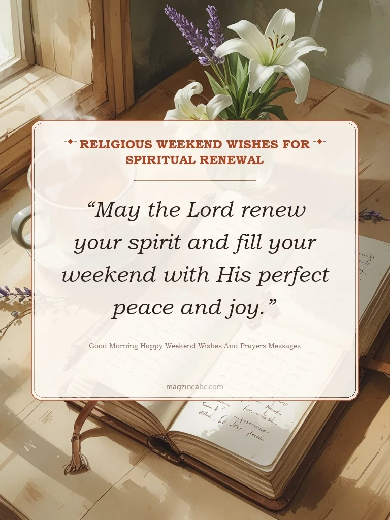 Religious Weekend Wishes for Spiritual Renewal - Good Morning Happy Weekend Wishes And Prayers Messages