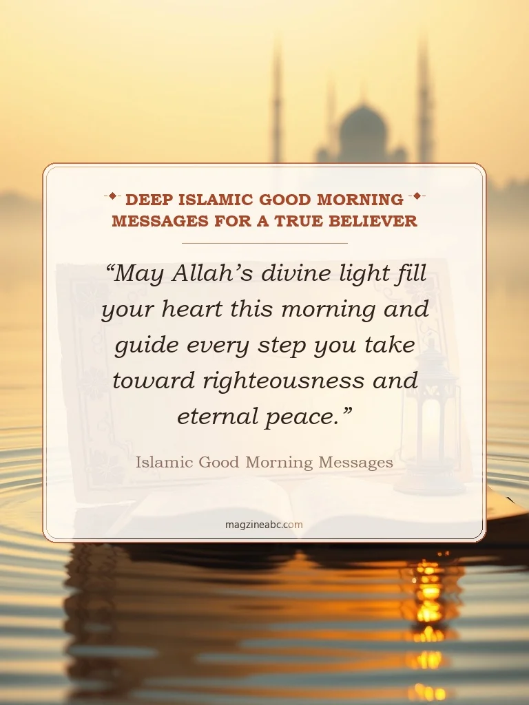 Deep Islamic Good Morning Messages for a True Believer - Islamic Good Morning Messages