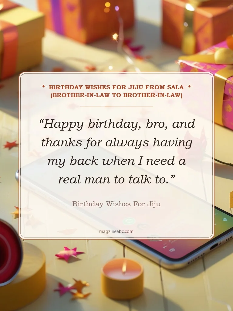 Birthday Wishes for Jiju from Sala (Brother-in-Law to Brother-in-Law) - Birthday Wishes for Jiju