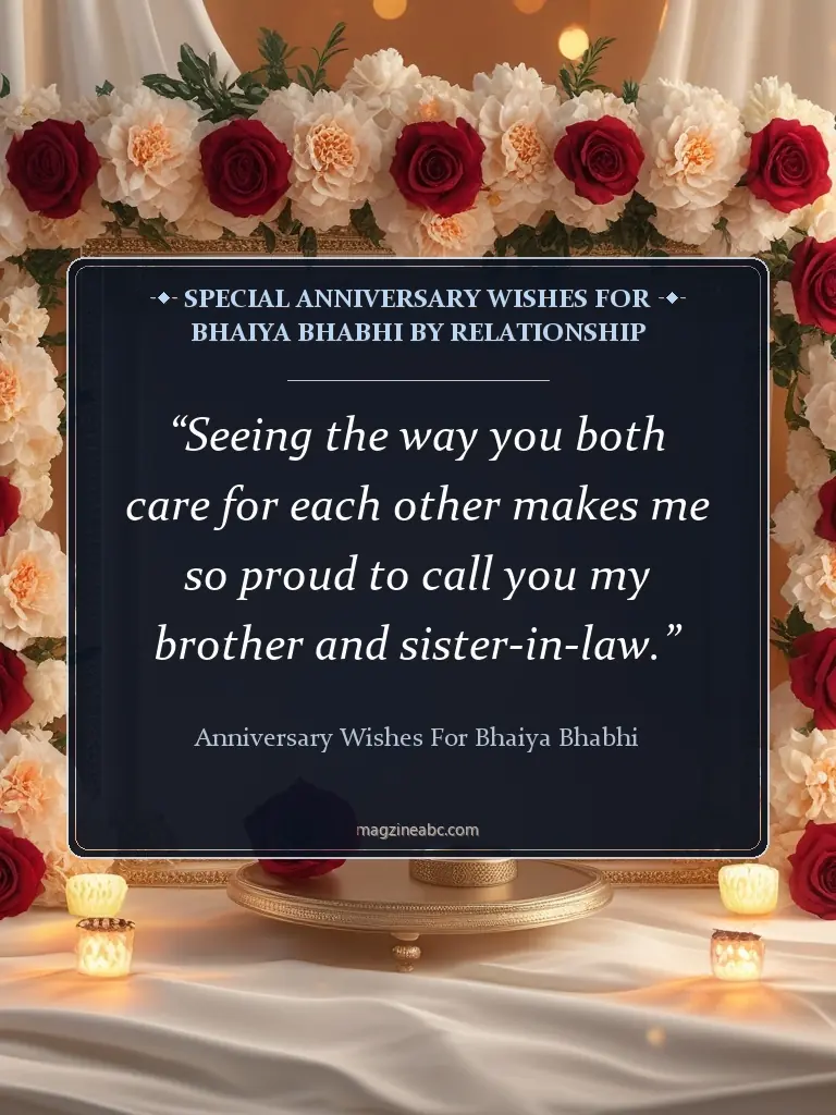Special Anniversary Wishes for Bhaiya Bhabhi by Relationship - Anniversary Wishes for Bhaiya Bhabhi