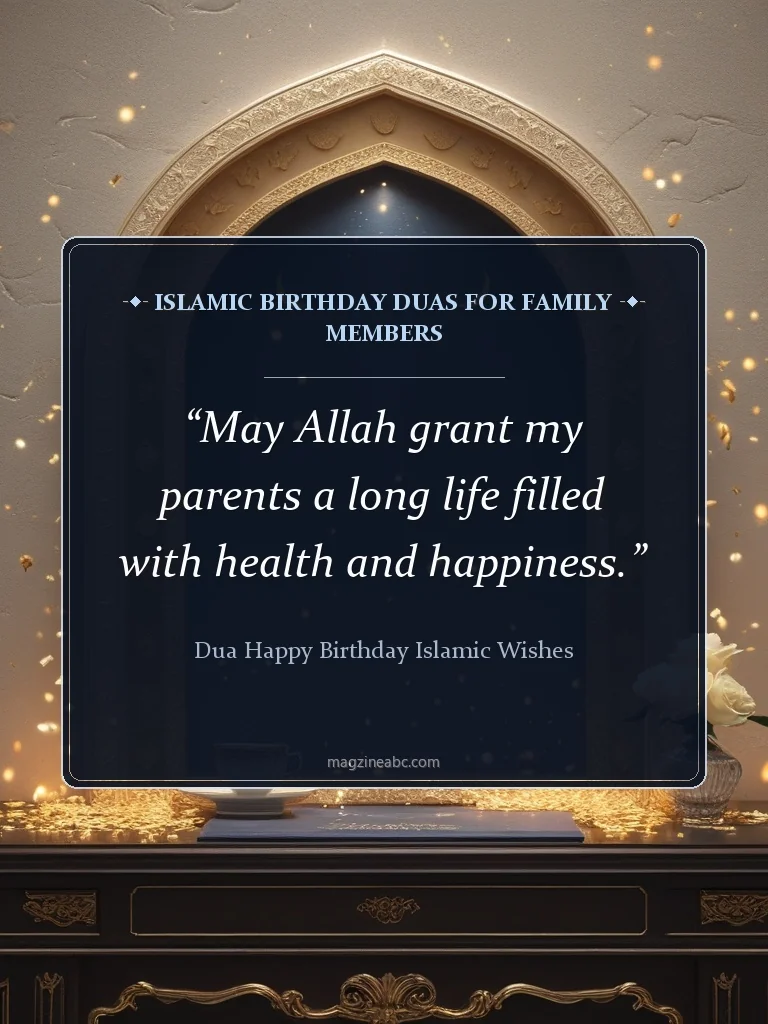 Islamic Birthday Duas for Family Members - Dua Happy Birthday Islamic Wishes