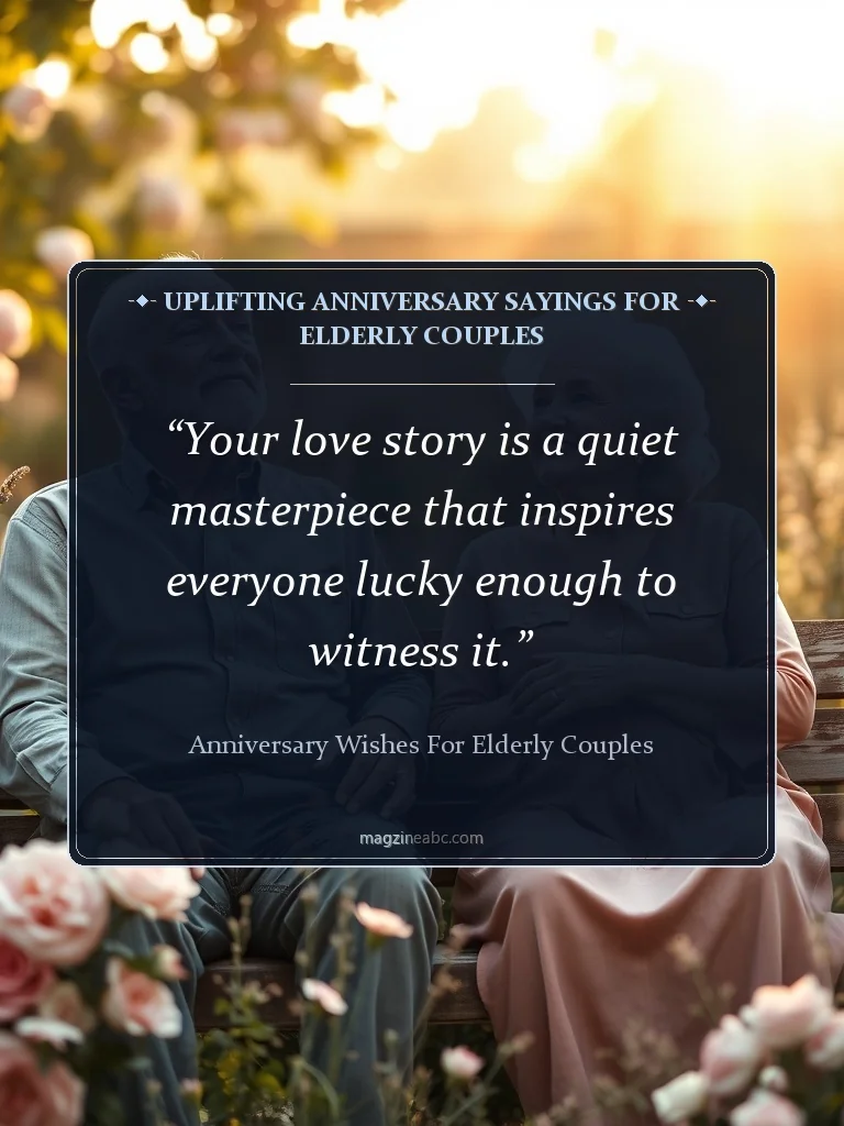 Uplifting Anniversary Sayings for Elderly Couples - Anniversary Wishes for Elderly Couples