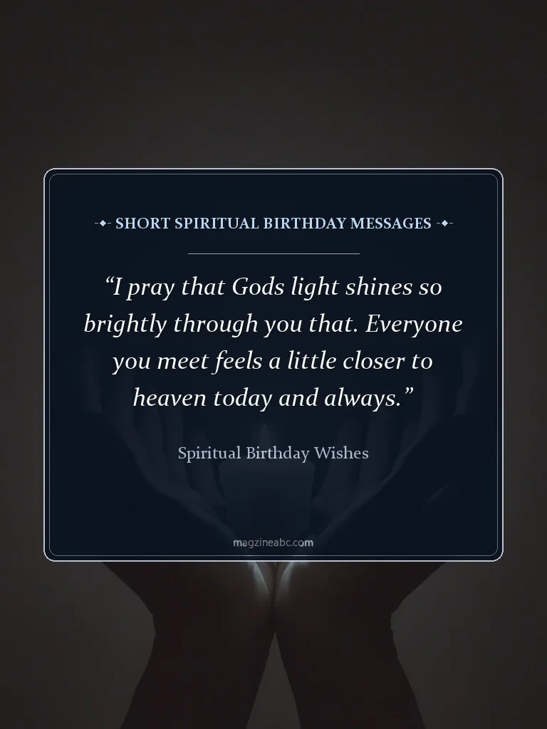 Short Spiritual Birthday Messages - Spiritual Birthday Wishes