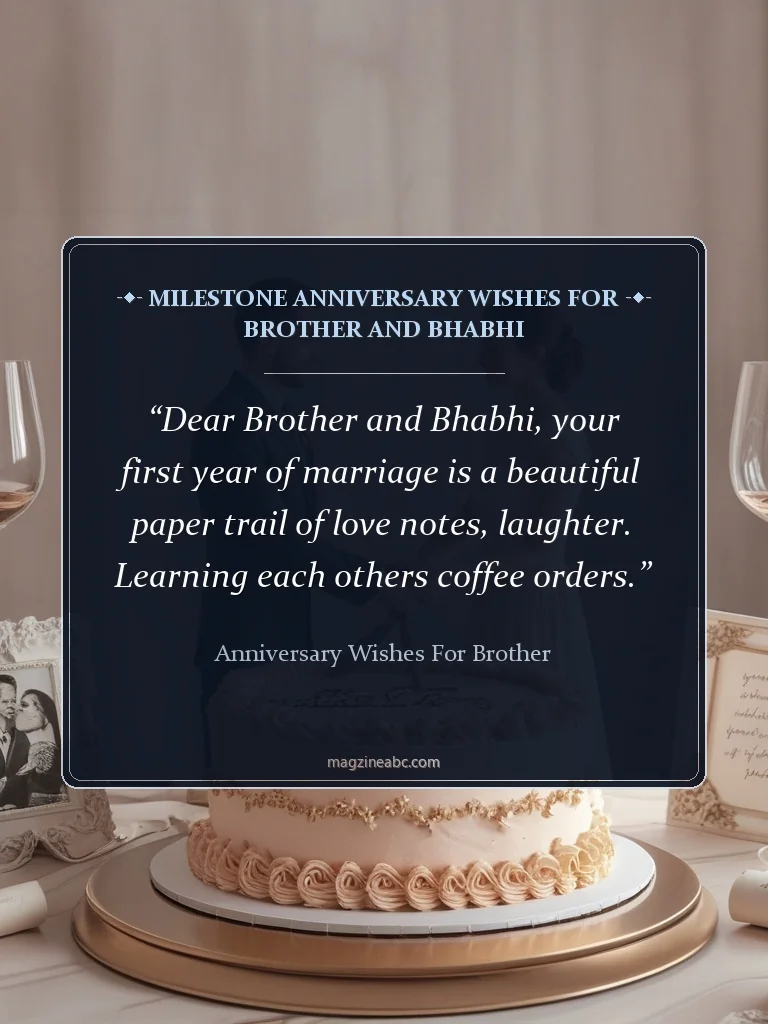 Milestone Anniversary Wishes for Brother and Bhabhi - Anniversary Wishes for Brother