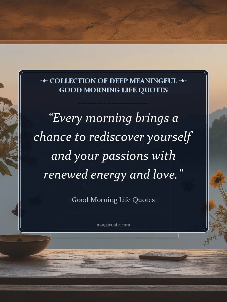 Collection of Deep Meaningful Good Morning Life Quotes - Good Morning Life Quotes