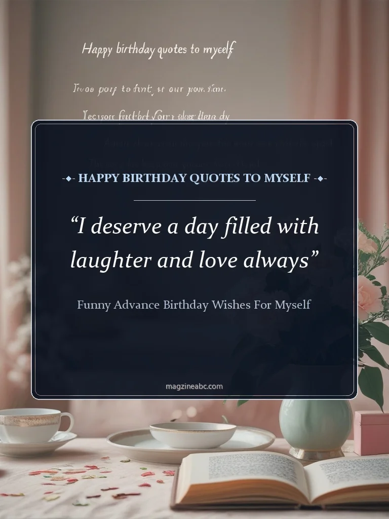 Happy Birthday Quotes To Myself - Funny Advance Birthday Wishes For Myself
