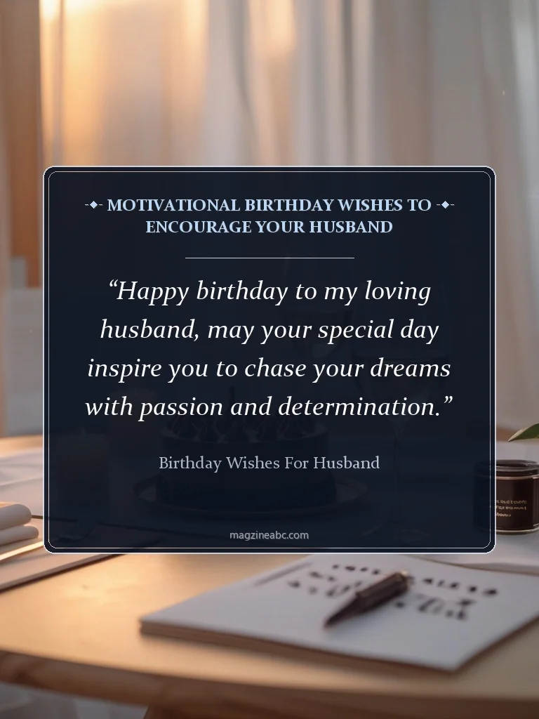 Motivational Birthday Wishes to Encourage Your Husband - Birthday Wishes for Husband