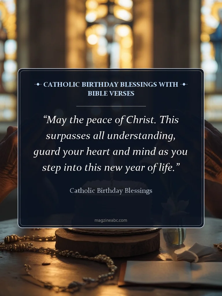 Catholic Birthday Blessings with Bible Verses - Catholic Birthday Blessings