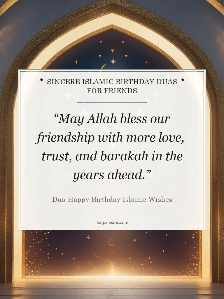 Sincere Islamic Birthday Duas for Friends - Dua Happy Birthday Islamic Wishes