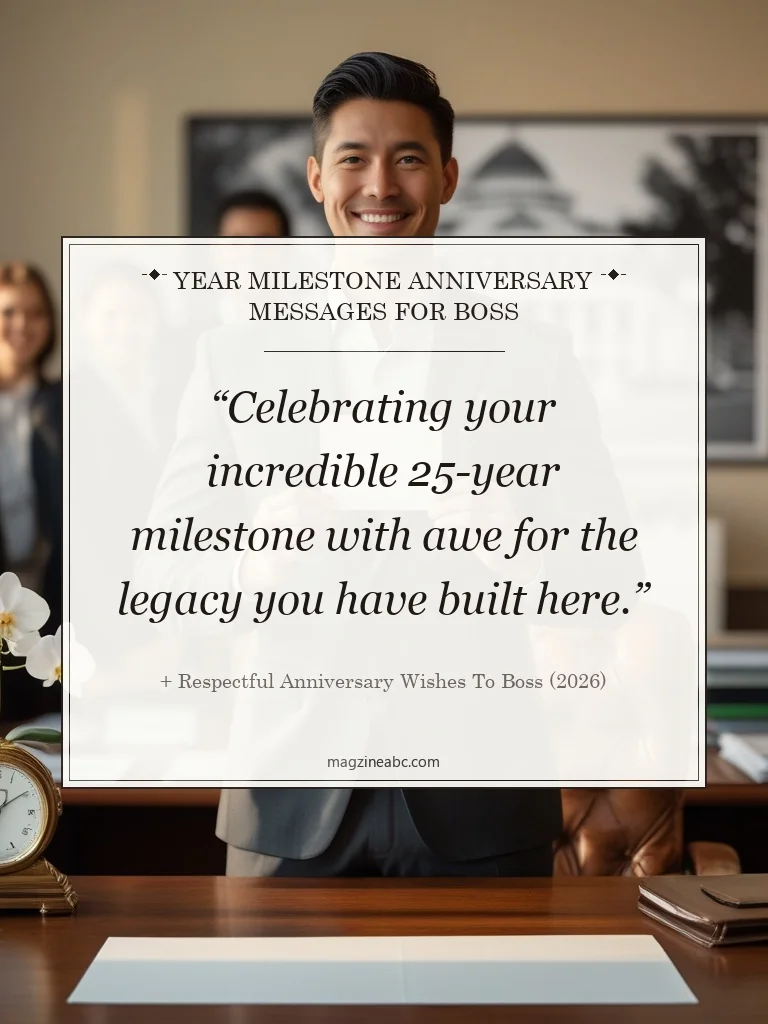 Year Milestone Anniversary Messages for Boss - 525+ Respectful Anniversary Wishes To Boss (2026)