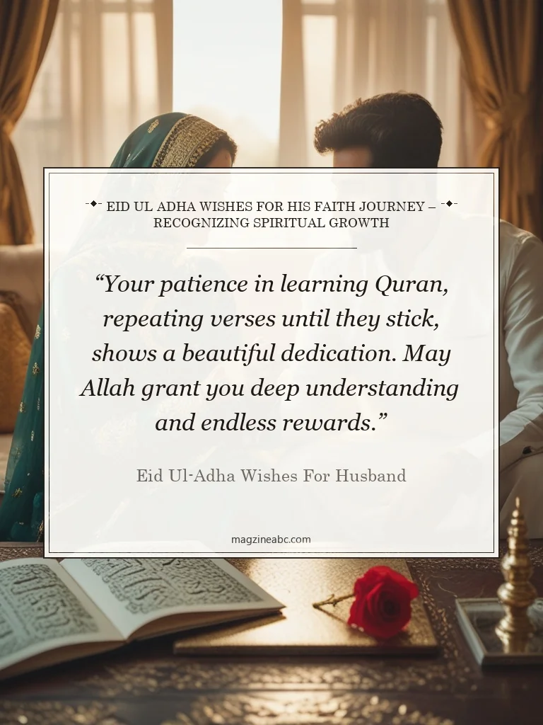 Eid ul-Adha Wishes for His Faith Journey – Recognizing Spiritual Growth - Eid ul-Adha Wishes for Husband