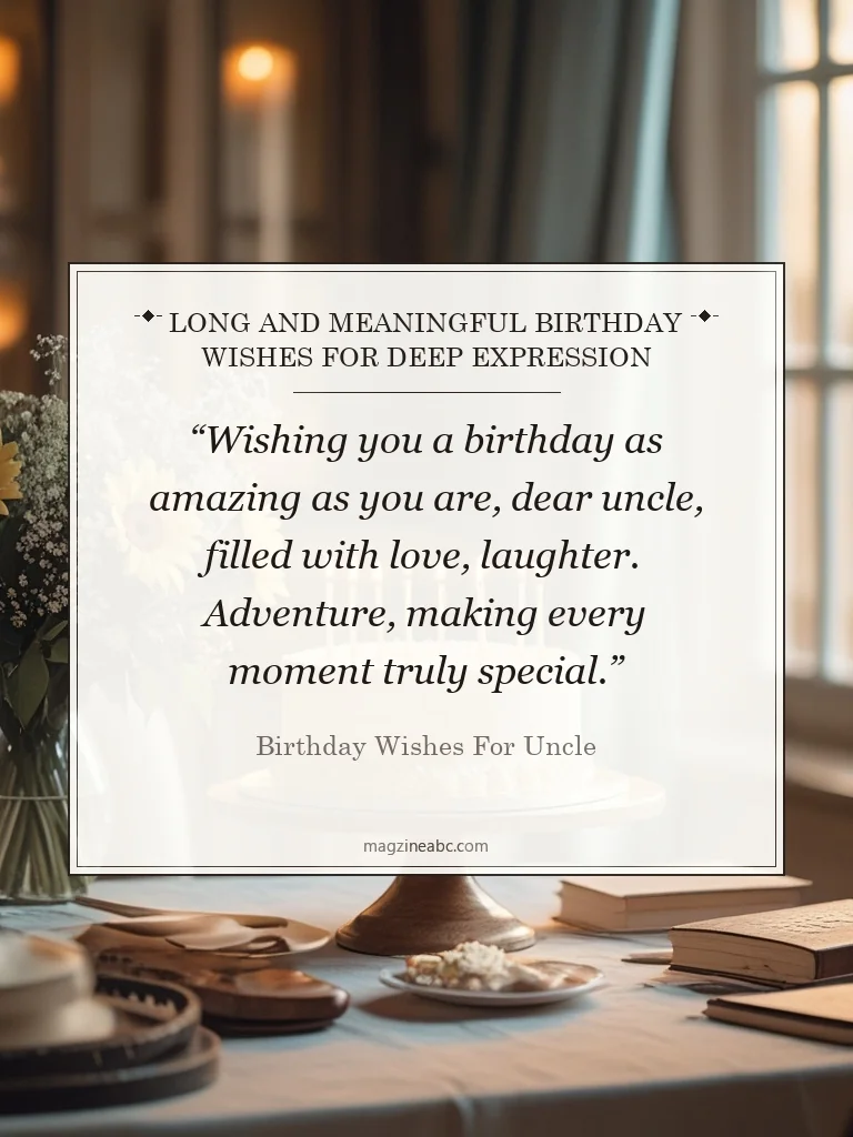 Long and Meaningful Birthday Wishes for Deep Expression - Birthday Wishes For Uncle