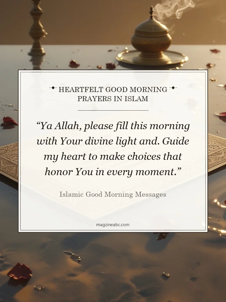 Heartfelt Good Morning Prayers in Islam - Islamic Good Morning Messages