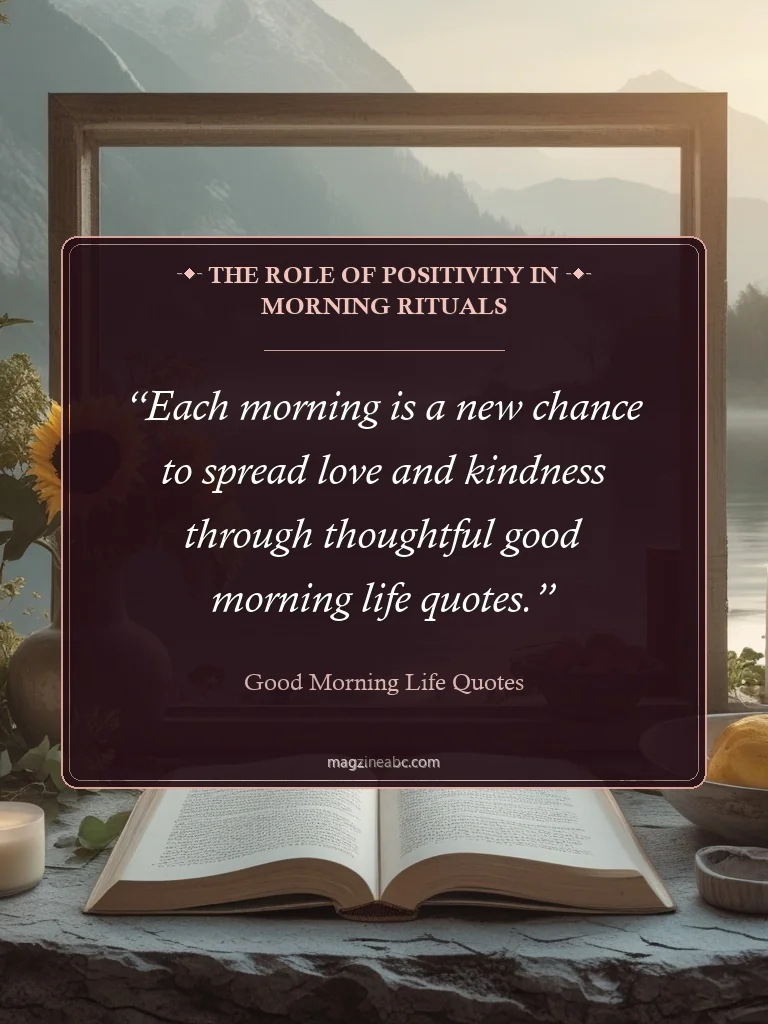 The Role of Positivity in Morning Rituals - Good Morning Life Quotes