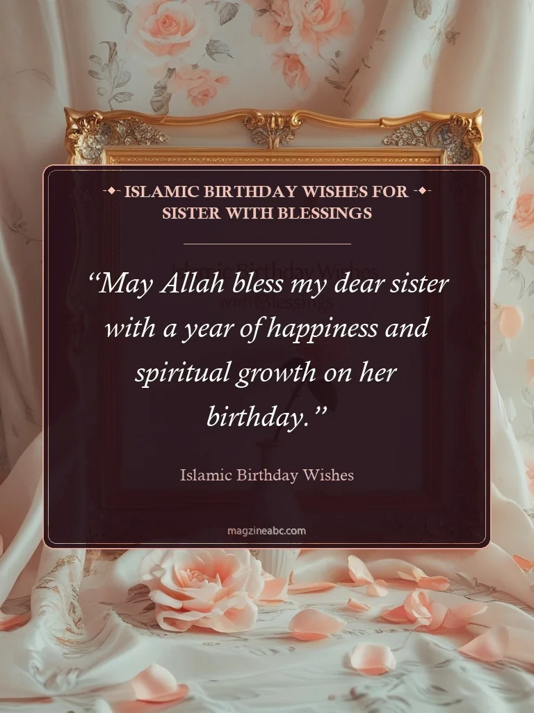 Islamic Birthday Wishes for Sister with Blessings - Islamic Birthday Wishes
