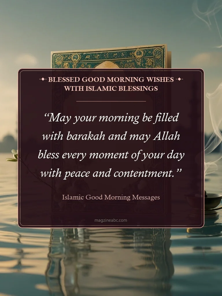 Blessed Good Morning Wishes with Islamic Blessings - Islamic Good Morning Messages