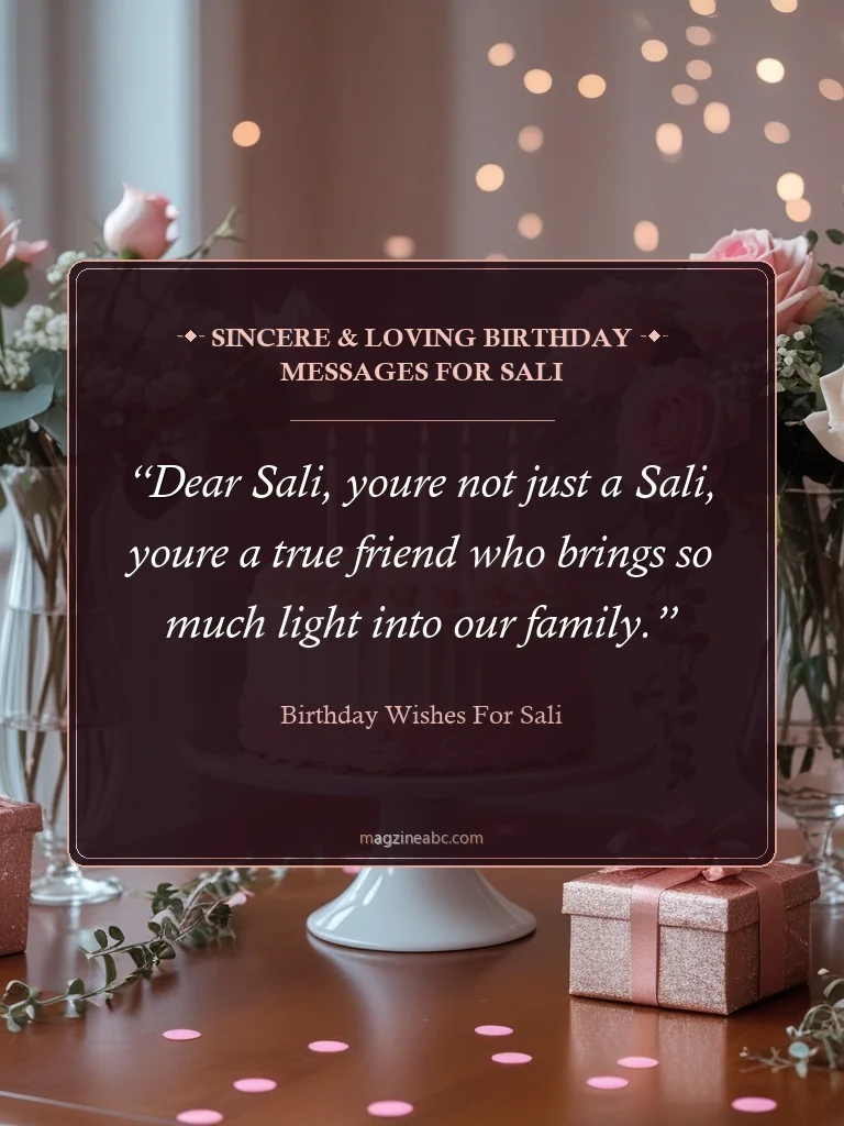 Sincere & Loving Birthday Messages for Sali - Birthday Wishes for Sali