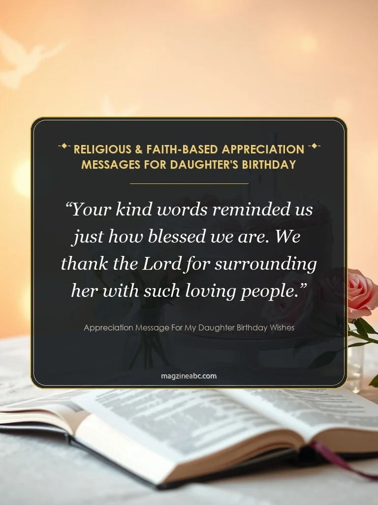 Religious & Faith-Based Appreciation Messages for Daughter's Birthday - Appreciation Message for My Daughter Birthday Wishes