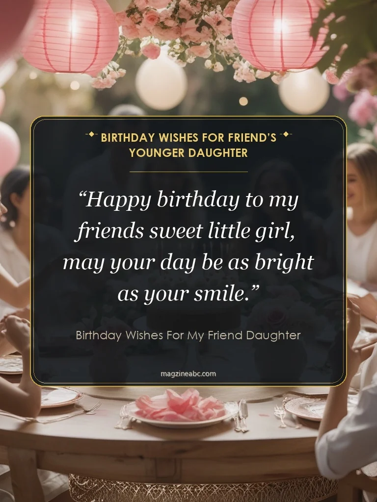 Birthday Wishes For Friend’s Younger Daughter - Birthday Wishes For My Friend Daughter