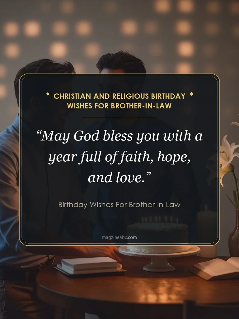 Christian and Religious Birthday Wishes for Brother-in-Law - Birthday Wishes for Brother-in-Law