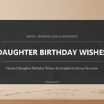 Daughter Birthday Wishes