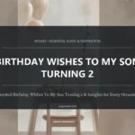 Birthday Wishes to My Son Turning 2